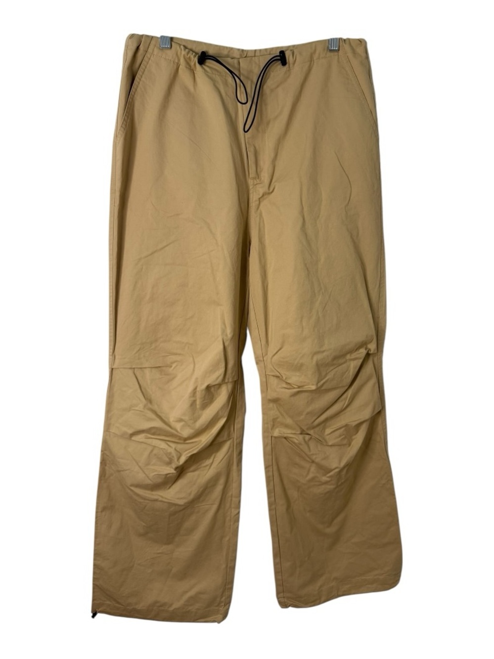 Commense NWT Khaki Cotton Wide Leg Parachute Pants Utility Cargo Size Small - Picture 3 of 8